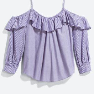 Giada Cold Shoulder Poplin Top